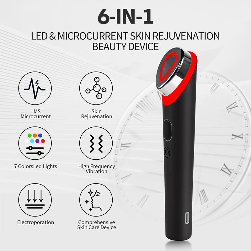7 Color Light Vibration Face Massager