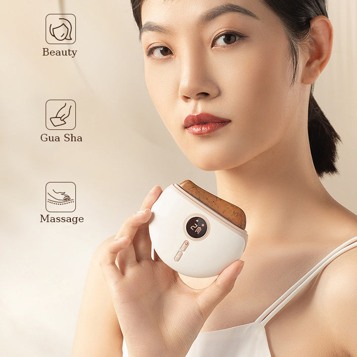 Bianstone Electric Gua Sha Face Lifting Puffiness Eliminating Device Face Neck Shaping